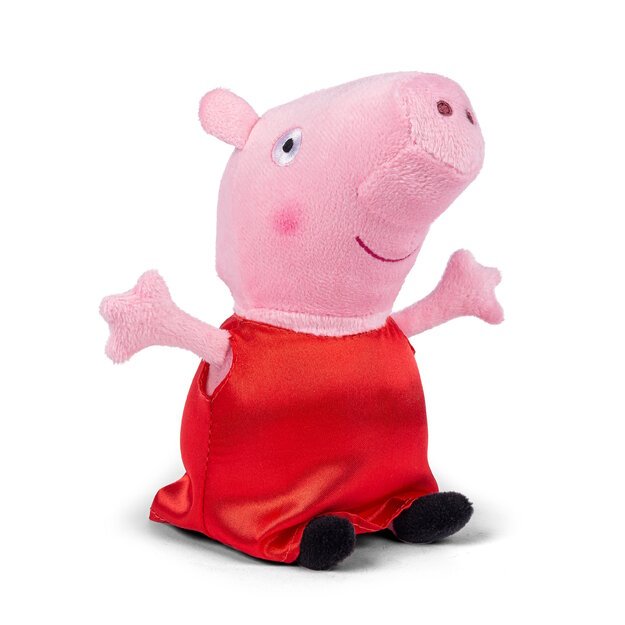 Peppa Pig - Plush 20 cm - Peppa in red dress