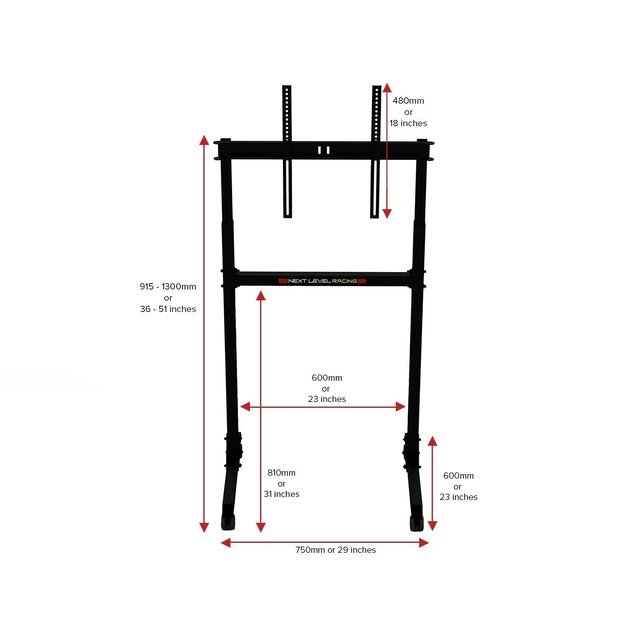 Next Level Racing - Free Standing Single Monitor Stand