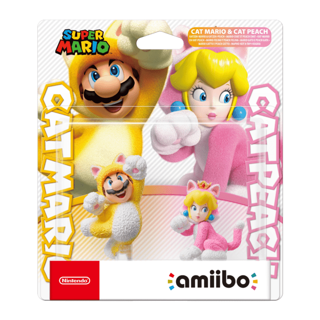 Amiibo Cat Mario & Cat Peach