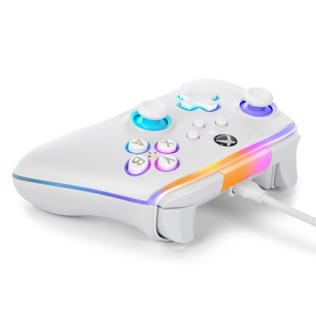 PowerA Advantage Wired Controller for Xbox Series X - S with Lumectra – White