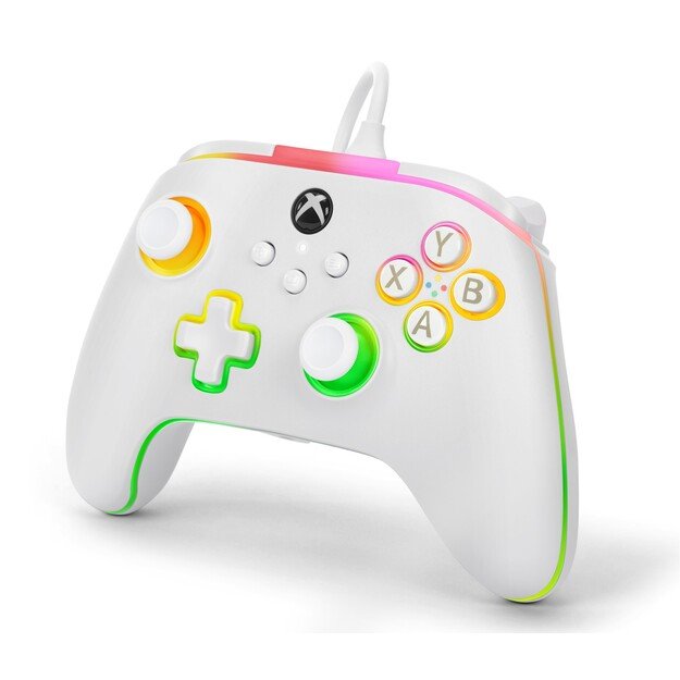 PowerA Advantage Wired Controller for Xbox Series X - S with Lumectra – White