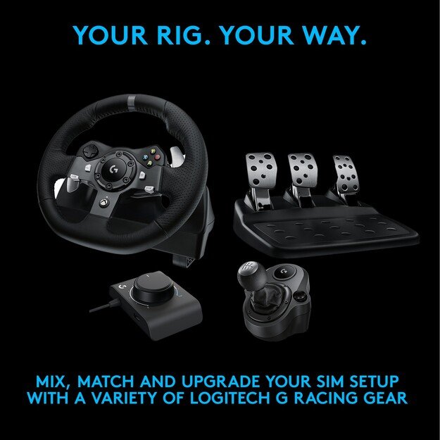 Logitech - G920 Driving Force Racing Wheel incl Astro A10 Gaming Headset Bundle