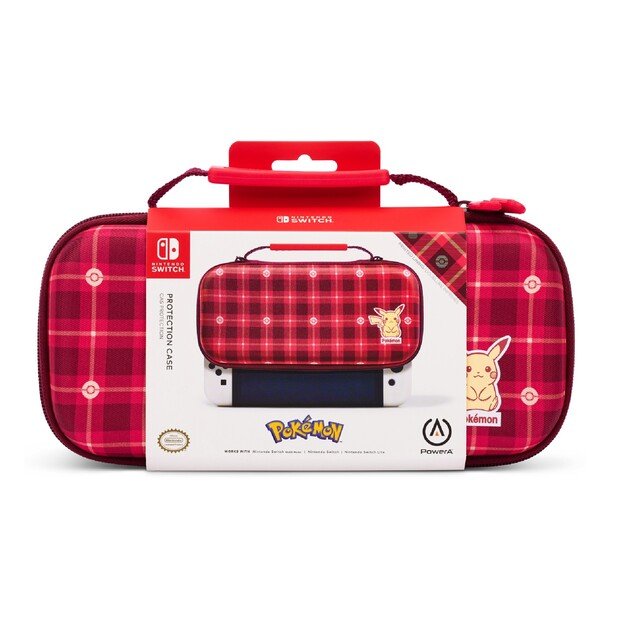 PowerA Protection Case Nintendo Switch - Pikachu Plaid - (Switch/OLED/Lite)