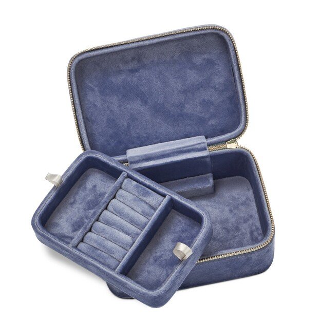 Gillian Jones - Jewelry box Large - Blue velour