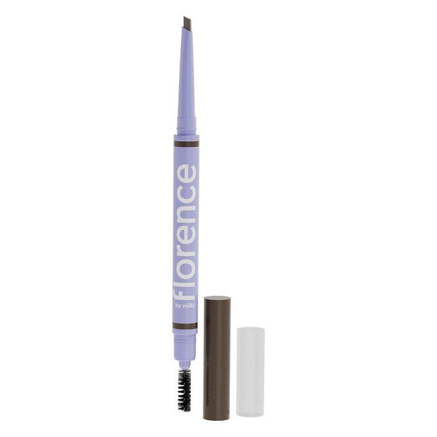 Florence by Mills - Tint N Tame Eyebrow Pencil With Spoolie Dark brown