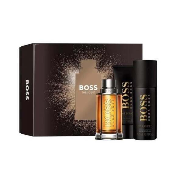 Hugo Boss - The Scent EDT 100 ml + Deo Spray 150 ml + Shower gel 100 ml - Gift Set