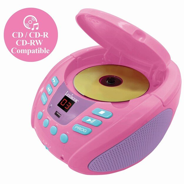 Lexibook - Unicorn Bluetooth Portable CD player (RCD109UNI)