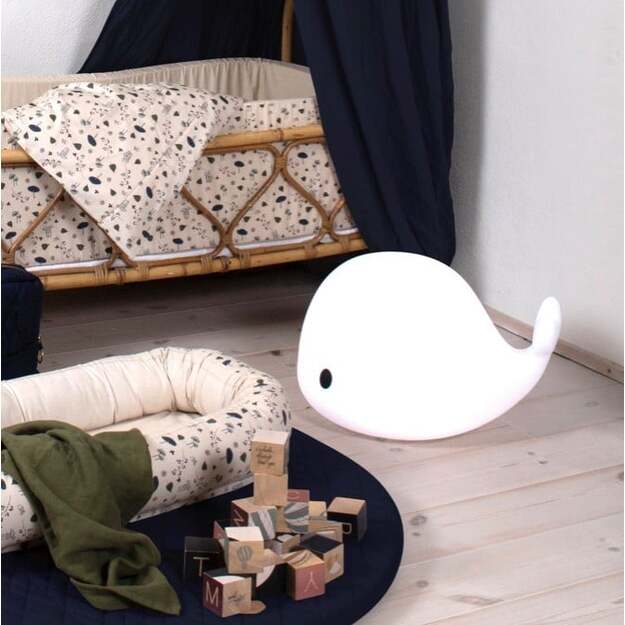 Filibabba - Big Floor LED whale Christian, 60 cm