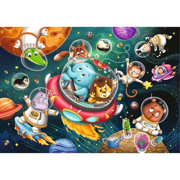 Ravensburger - Puzzle Animals In Space 2x12p