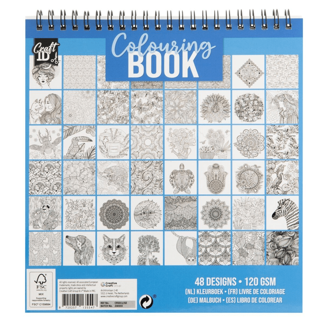 Craft ID - Colouring book - Blue