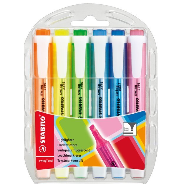 Stabilo - Highlighter swing cool (6 pcs) (201027)