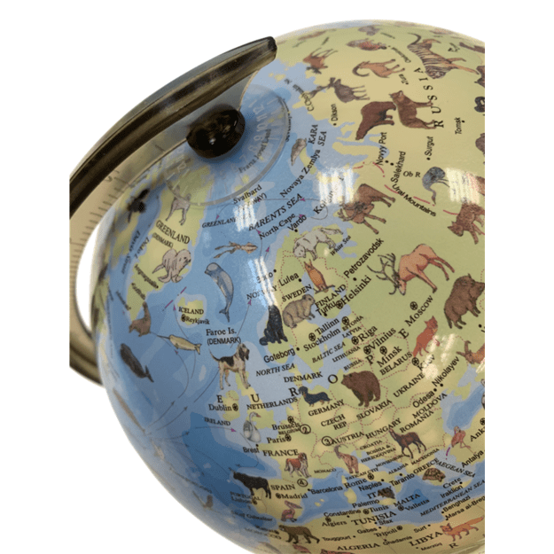 SCIENCE - Globe with animals and light 20 cm (TY6190)