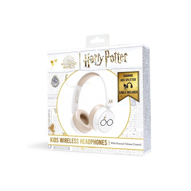 OTL - Bluetooth Headset w/Perental Control - Harry Potter White (HP0990)