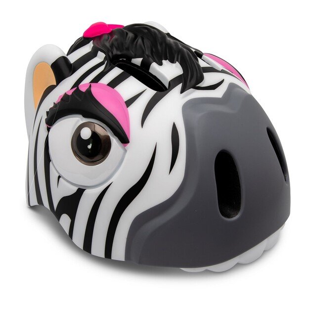 Crazy Safety - Zebra Bicycle Helmet - Black/White (100901-01-01)