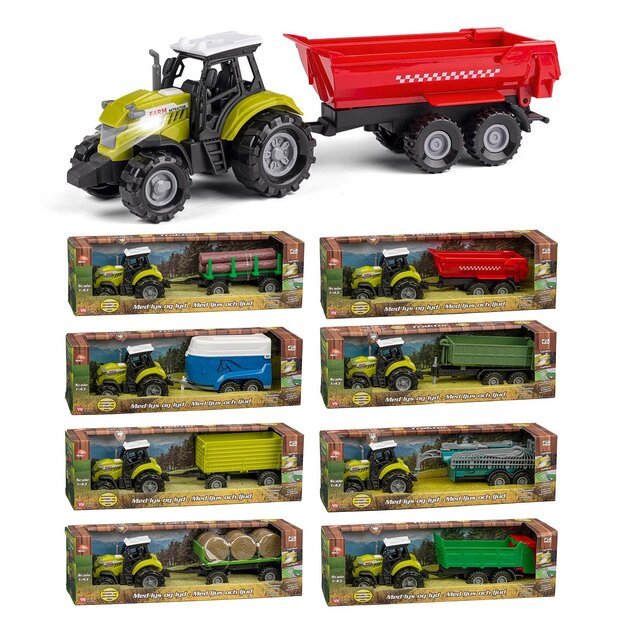 Bull - Tractor w. trailer (41846)