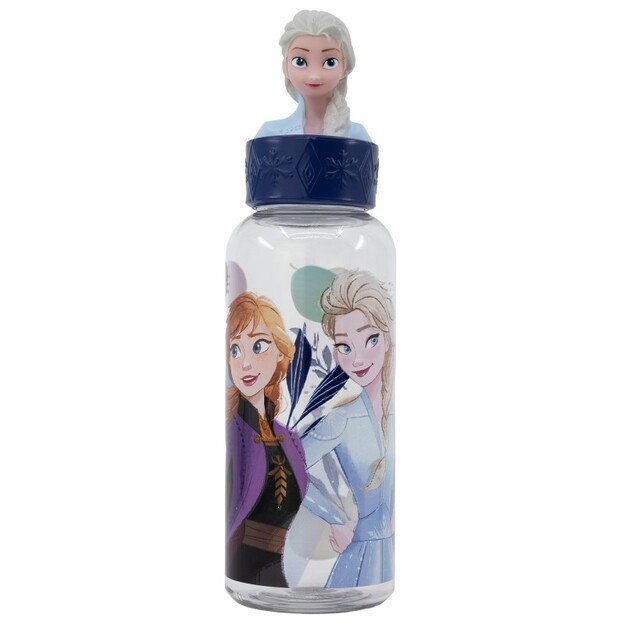 Stor - Water Bottle w/3D Figurine 560 ml - Frozen (088808723-74854)