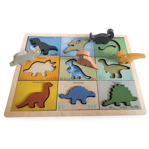 Magni - Dino puzzle in wood 100% - 3275