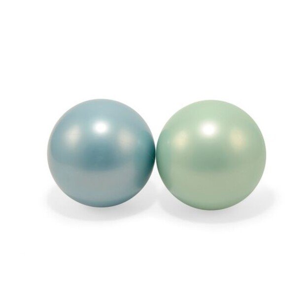 Magni - Balls plastic 2 in net green and blue - 15cm (3042)