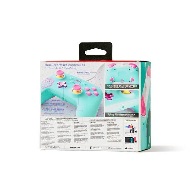 PowerA Enhanced Wired Controller - Nintendo Switch - Pokémon: Sweet Friends