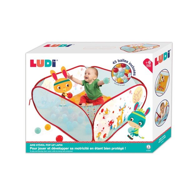 Ludi - Play pen with balls - Forest - (LU20005)