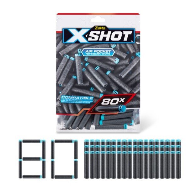 X SHOT-Excel 80PK Refill Darts - (36589)