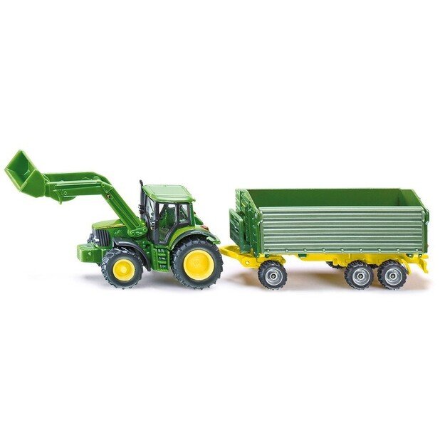 Siku - 1:87 John Deere With Front Loader And Trailer (313-1843)