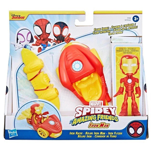 Spidey and His Amazing Friends – Vehicle and Accessory Set - Iron Man