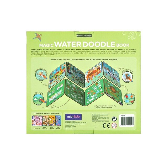 mierEdu - Magic Water Doodle Book - Forest Animals (ME229D)