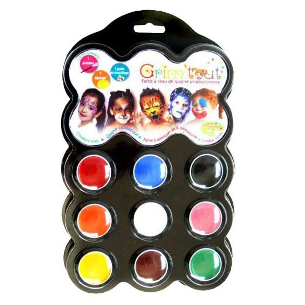 Grim Tout - 9 colour - face painting - Carnival (GT41210)