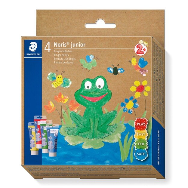 Staedtler - Noris Junior Finger paint, 75 Ml 4 pcs (+2 Years) (8814)