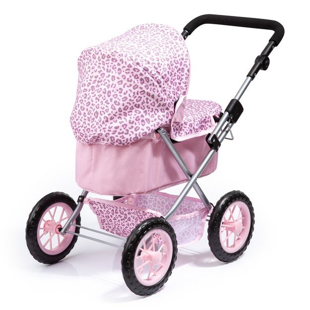 Bayer - Dolls Pram Trendy - Pink Leopard Print (13002AA)