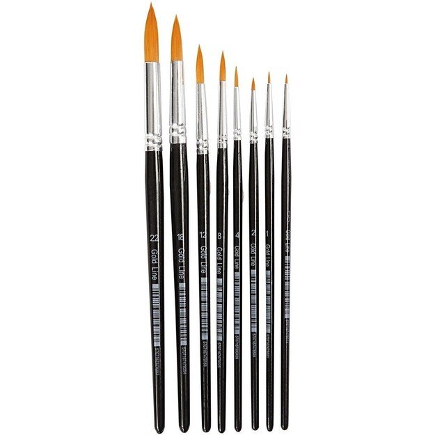 Gold Line Brushes - 8 Stk (10747)