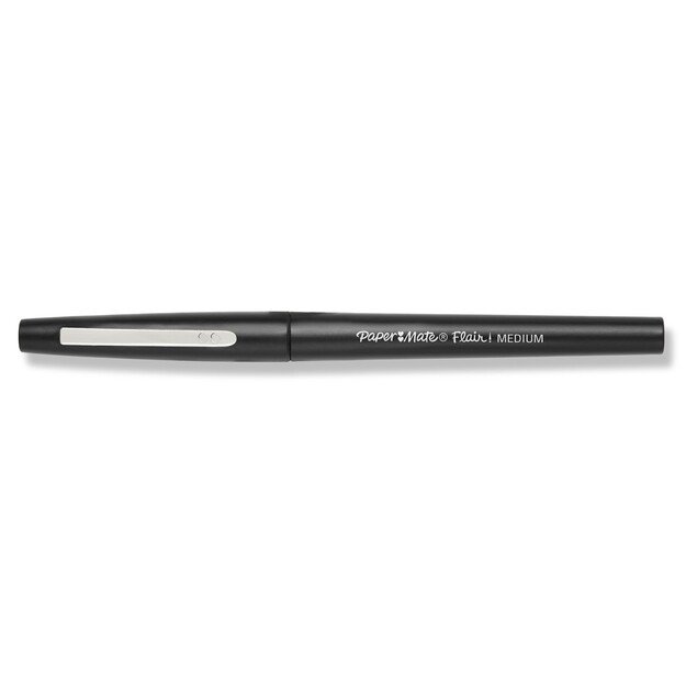 Paper Mate - Flair felt tip pen M Black (5 pack) (2028909)