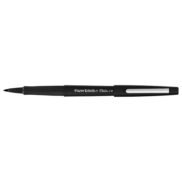 Paper Mate - Flair felt tip pen M Black (5 pack) (2028909)