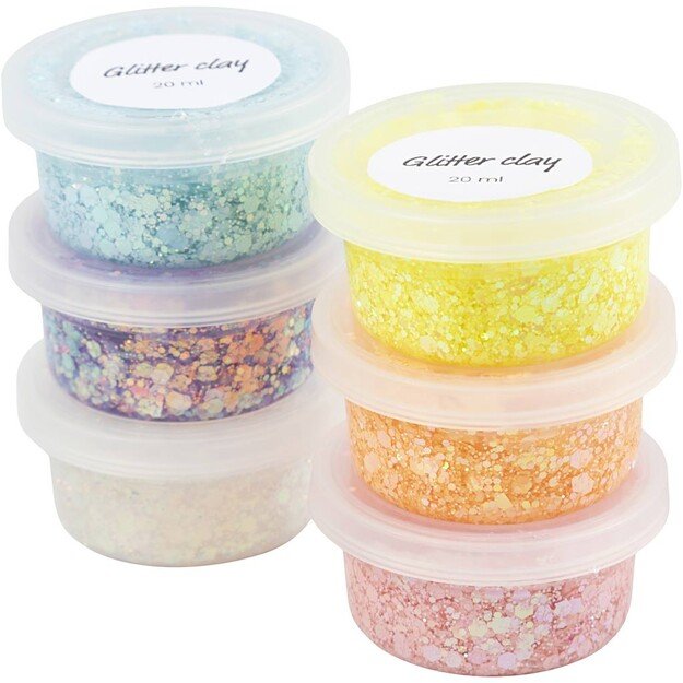 DIY Kit - Glitter Clay 6 pcs. (78745)