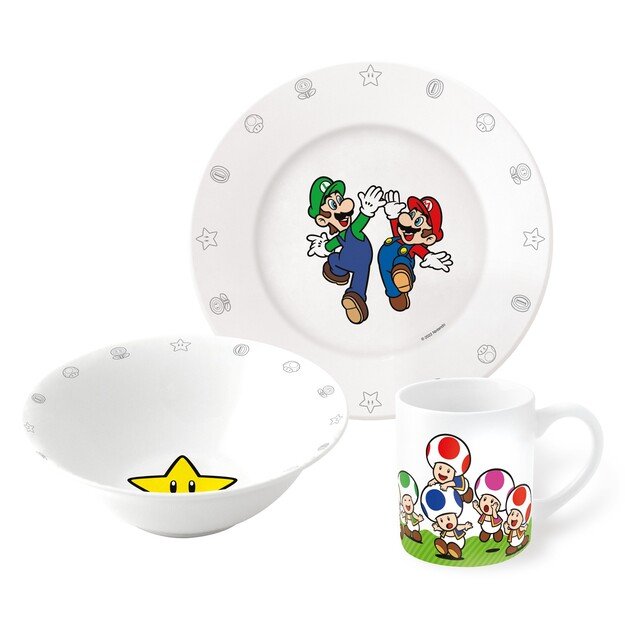 Super Mario - 3-Piece Ceramic Gift Set (20045)