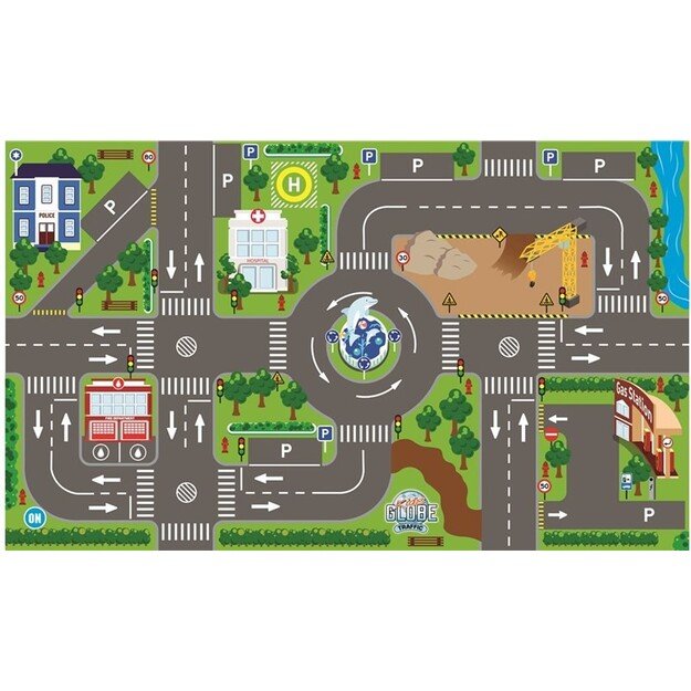 Junior Driver - Traffic carpet with LED traffic lights (507082)