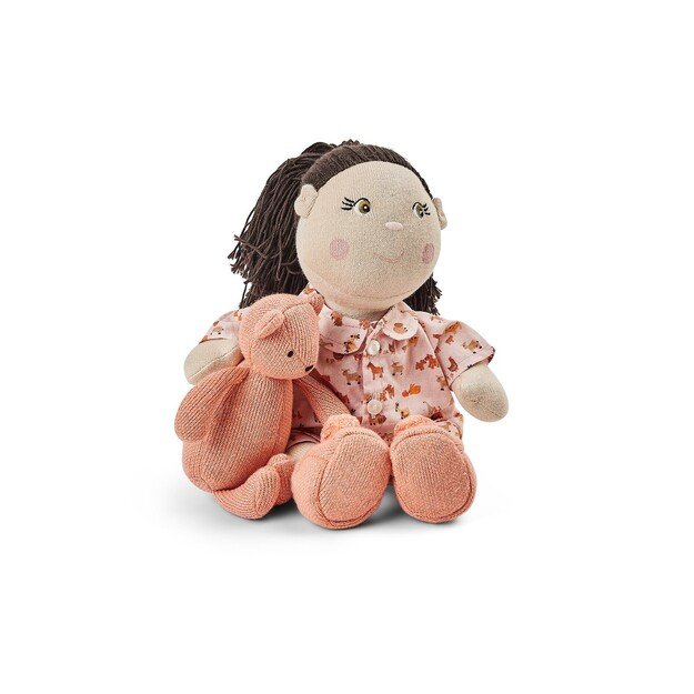 Smallstuff - Doll Clothing, Farm Living Pyjamas w. Slippers/ teddy