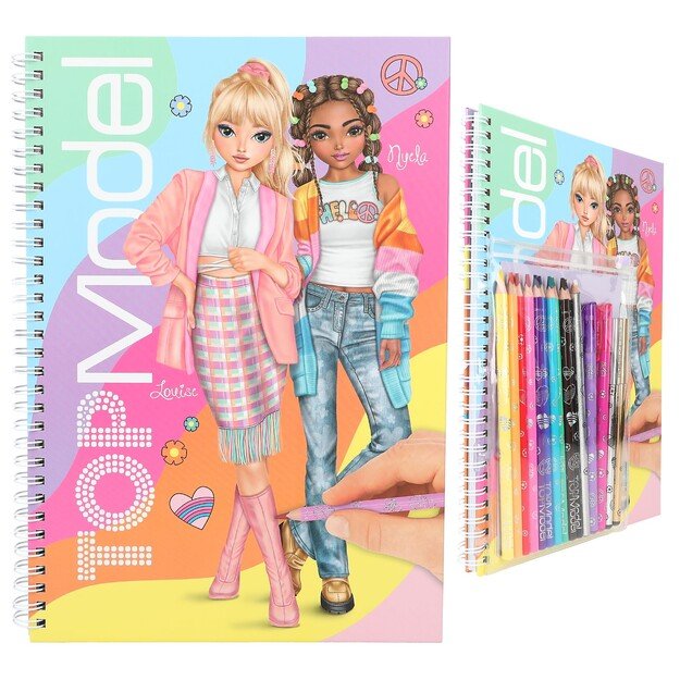 TOPModel Colouring Book with Pen Set ( 0412943 )