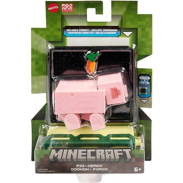 Minecraft - Biome Builds 8cm Figure - Pig (HLB18)