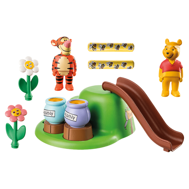 Playmobil - 1.2.3 & Disney: Winnie's & Tigger's Bee Garden (71317)