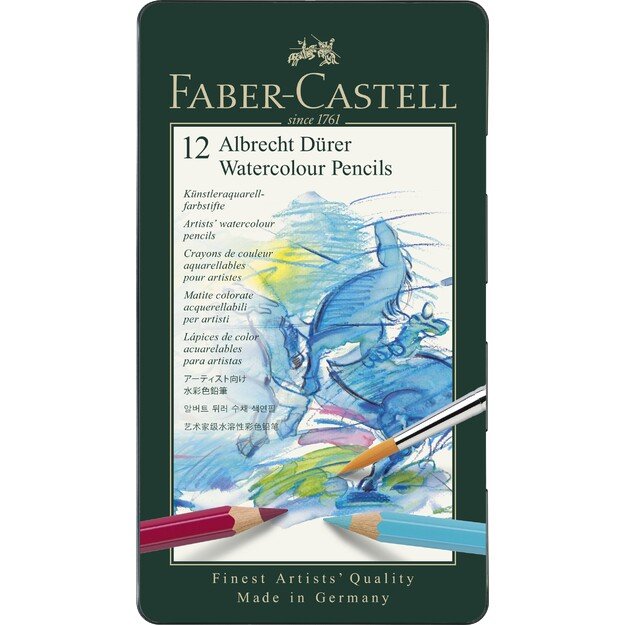 Faber-Castell - Watercolour pencil Albrecht Dürer tin of 12 (117512)