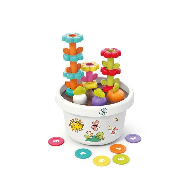 Kinder and Kids - Creative pot with plants & stickers (K10119)