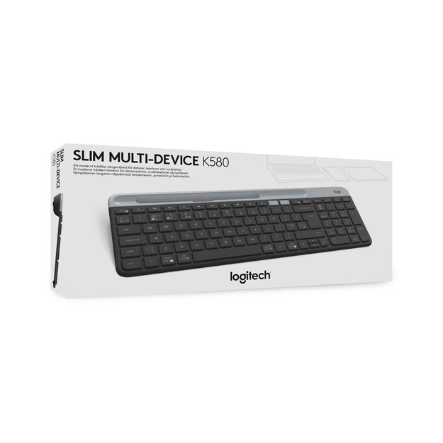 LOGITECH K580 Slim Multi-Device Wireless Keyboard GRAPHITE NORDIC