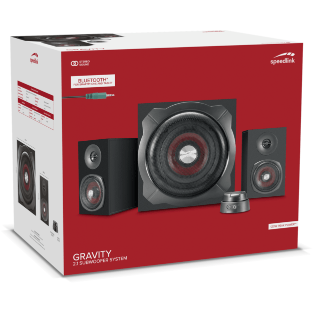 Speedlink - GRAVITY 2.1 subwoofer system, black