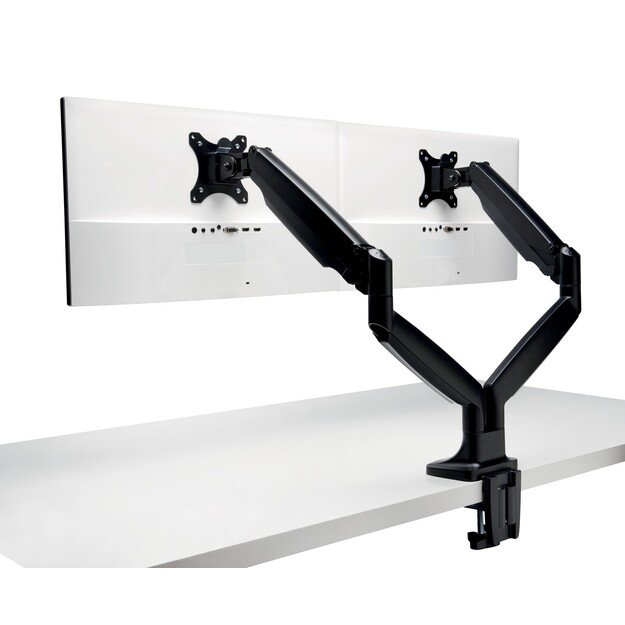 Kensington - OneTouch SmartFit Monitor arm dual - Black