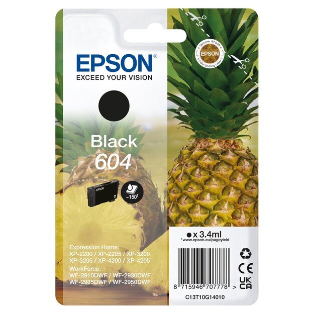 Epson - T604 Black Ink Cartridge