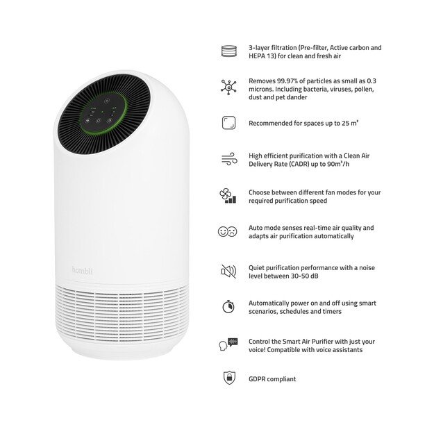 Hombli - Smart Air Purifier, White