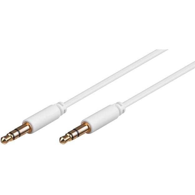 MicroConnect - 3.5mm (3-pin, stereo) Minijack slim Cable, 1 m