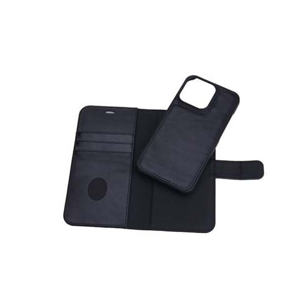 RadiCover - Radiationprotected Mobilewallet Leather iPhone - iPhone 13 Pro Exclusive 2in1 Black